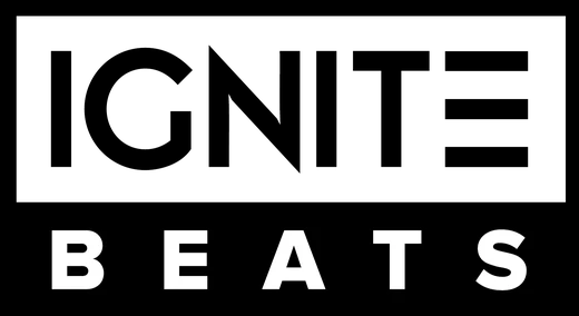 IGNITE Beats stacked logo, black
